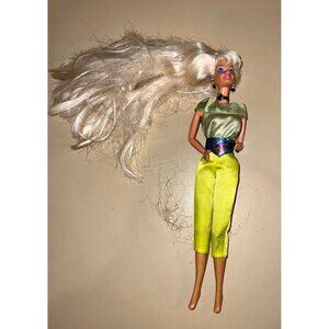 Rock N Roll Singer Barbie - Necklace, Earrings, Crop Pants Long Hair